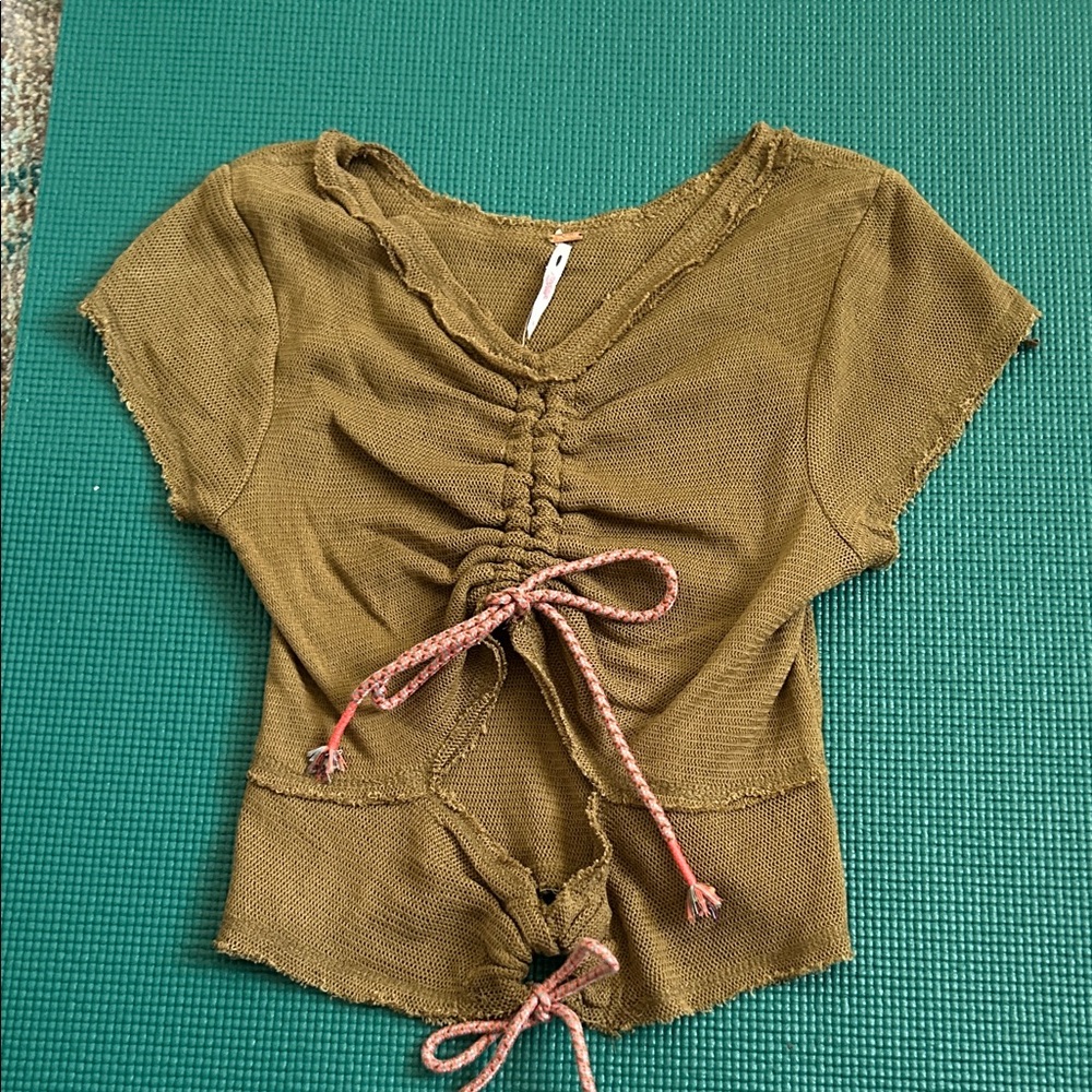 Free people scrunched boho top